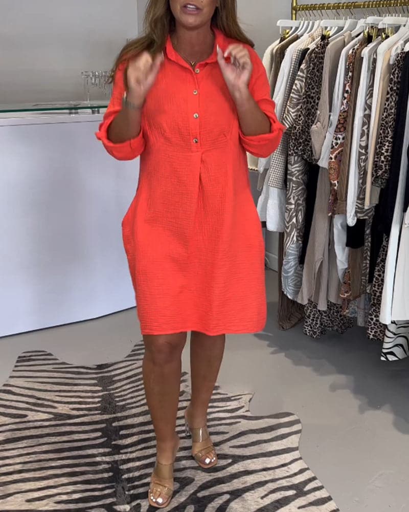 Hansen - La robe chemise unie