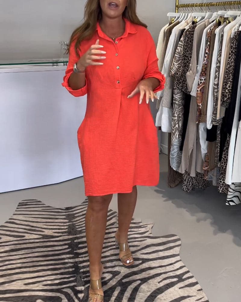 Hansen - La robe chemise unie