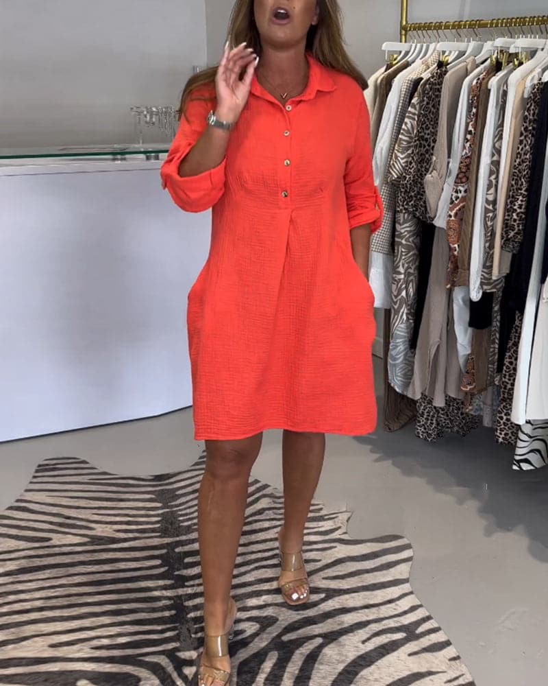 Hansen - La robe chemise unie