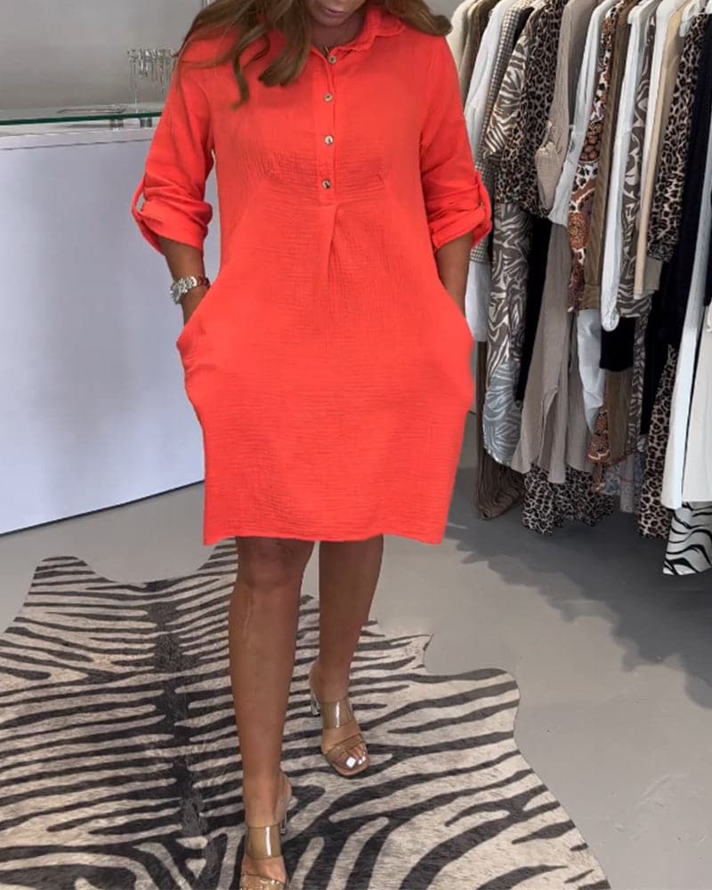 Hansen - La robe chemise unie