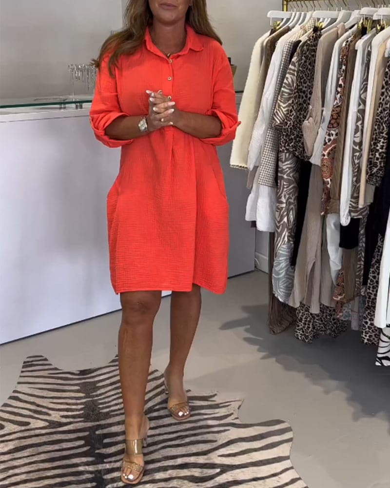 Hansen - La robe chemise unie