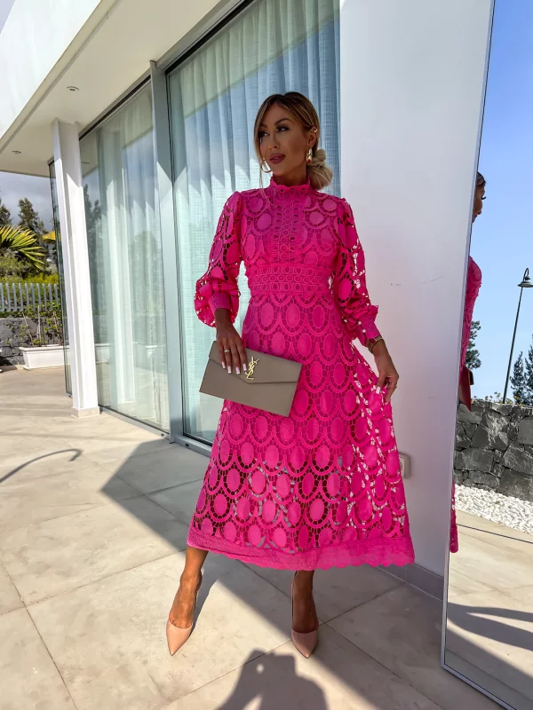 Sérénité | Robe en Dentelle avec Détails Élégants pour Femmes
