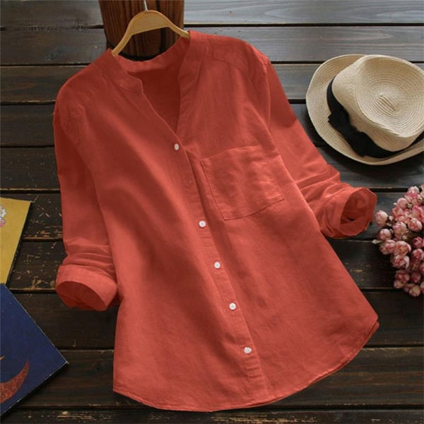 Ozma – Chemise décontractée en lin et coton pour femme