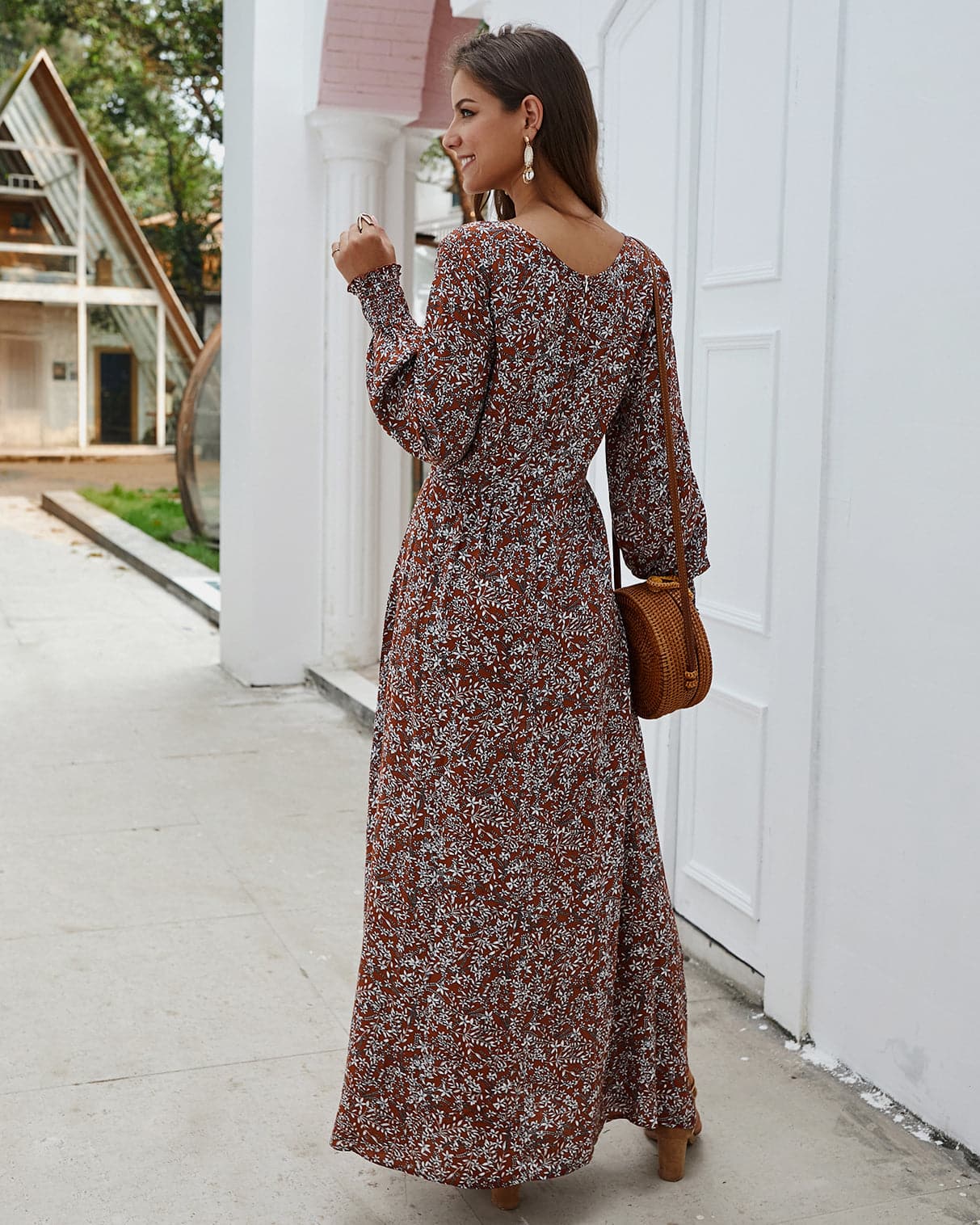 Elena - Robe longue de créateur avec fentes latérales