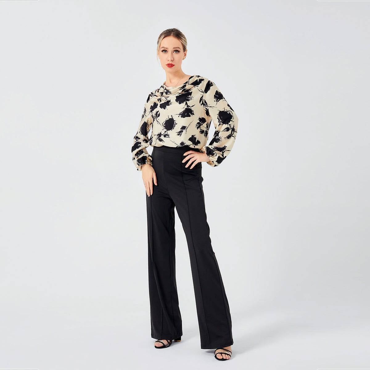 Mélodie | Blouse Élégante avec Imprimé Chic et Confort Optimal pour Femmes