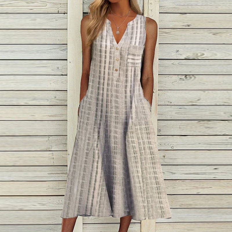 Morgane - Élégante Robe Longue avec Poches Latérales
