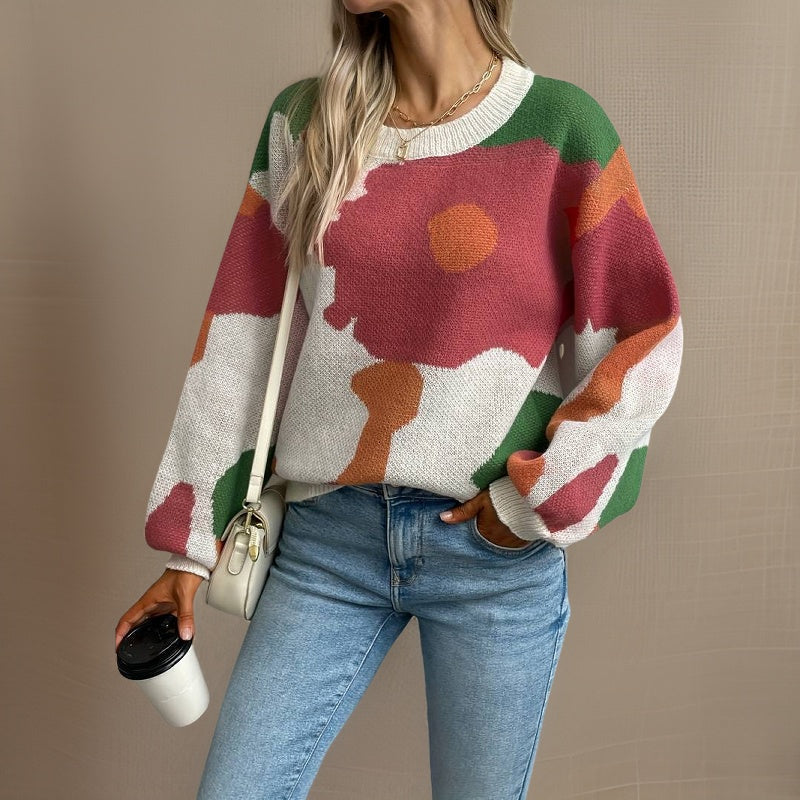 Lunaire | Pull Coloré avec Style Tendance et Confort pour Femmes