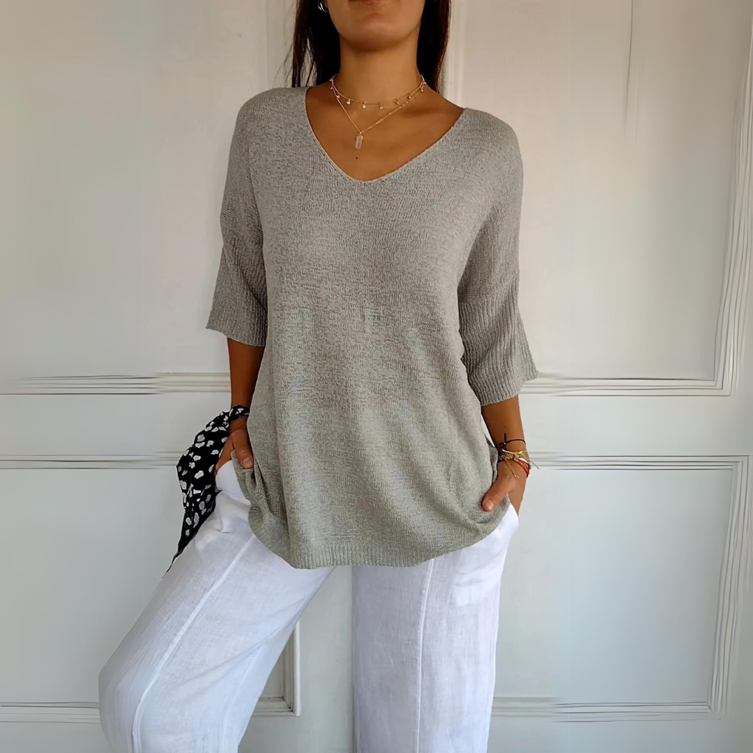 Léonie | Pull décontracté avec Tissu de Qualité et Silhouette Flatteuse pour Femmes