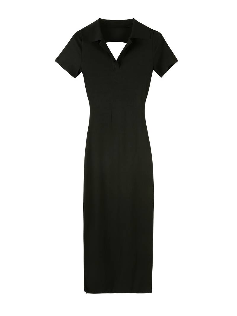 Lunaire | Robe Bodycon avec Détails Élégants et Dos Nu pour Femmes