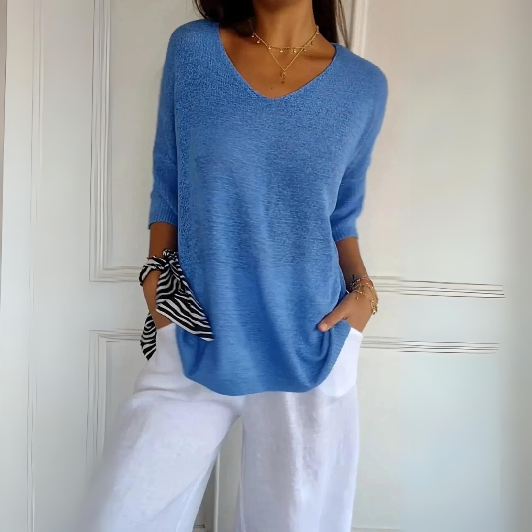 Léonie | Pull décontracté avec Tissu de Qualité et Silhouette Flatteuse pour Femmes