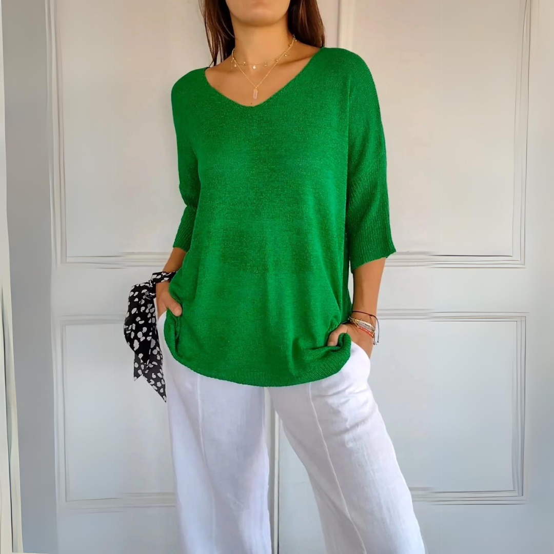 Léonie | Pull décontracté avec Tissu de Qualité et Silhouette Flatteuse pour Femmes