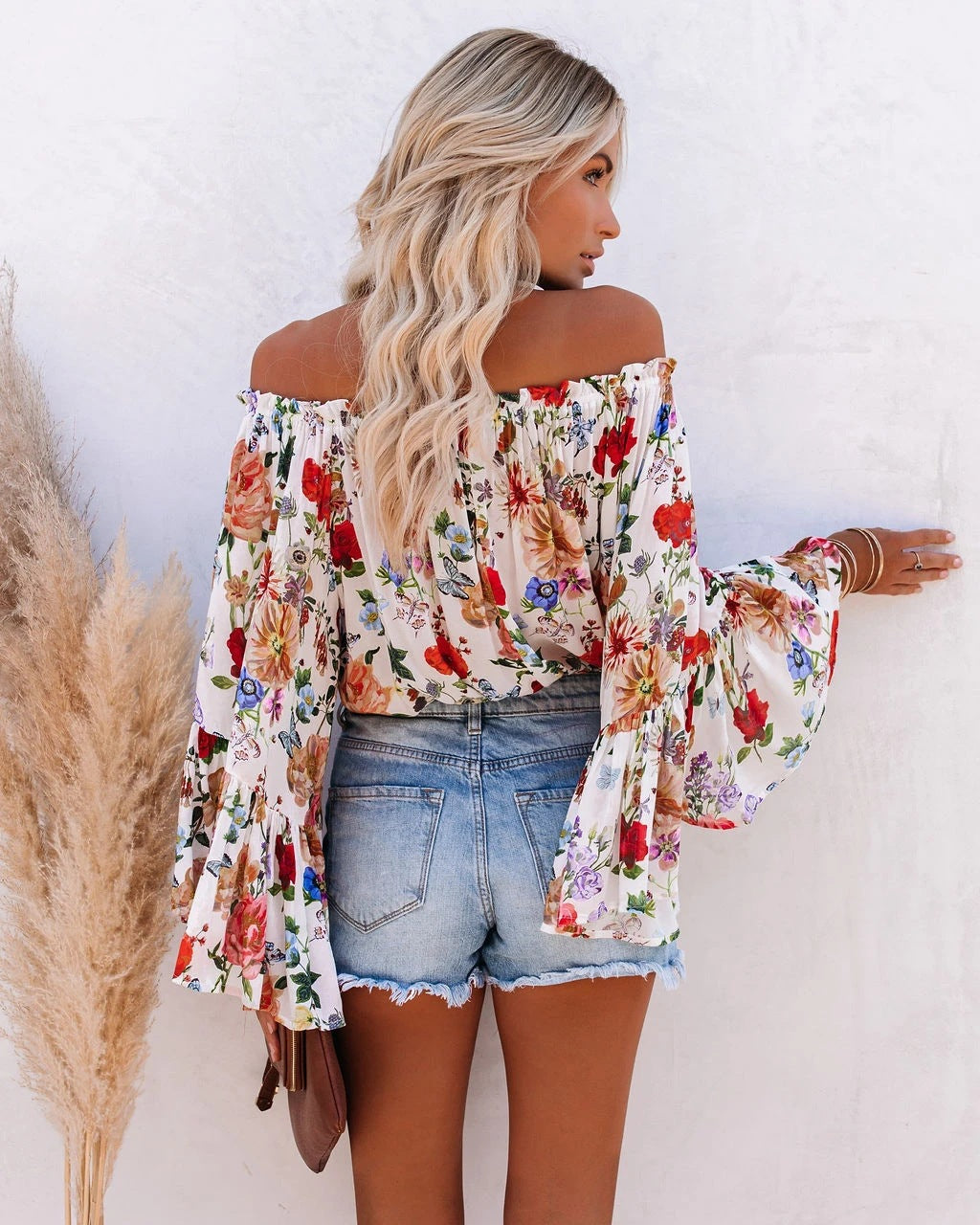 Léonie | Blouse Imprimée avec Tissu Fin et Silhouette Flatteuse pour Femmes