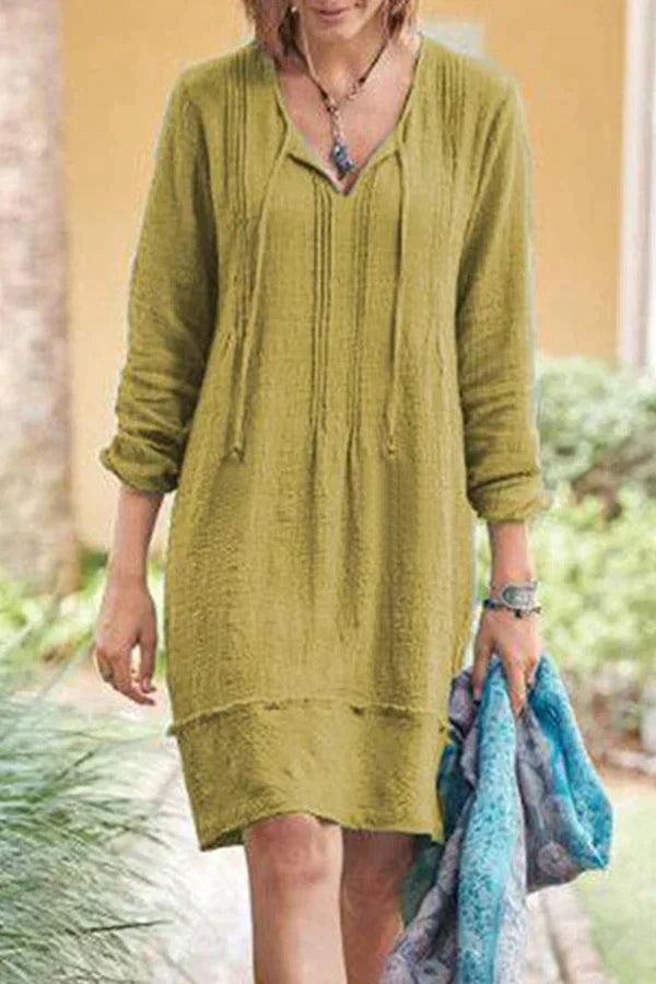 Léonie | Robe d'été avec Tissus de Haute Qualité et Motifs Uniques pour Femmes