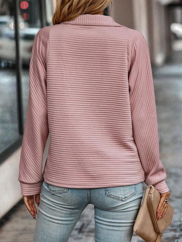 Fatima - Confortable pull-over avec demi-zip