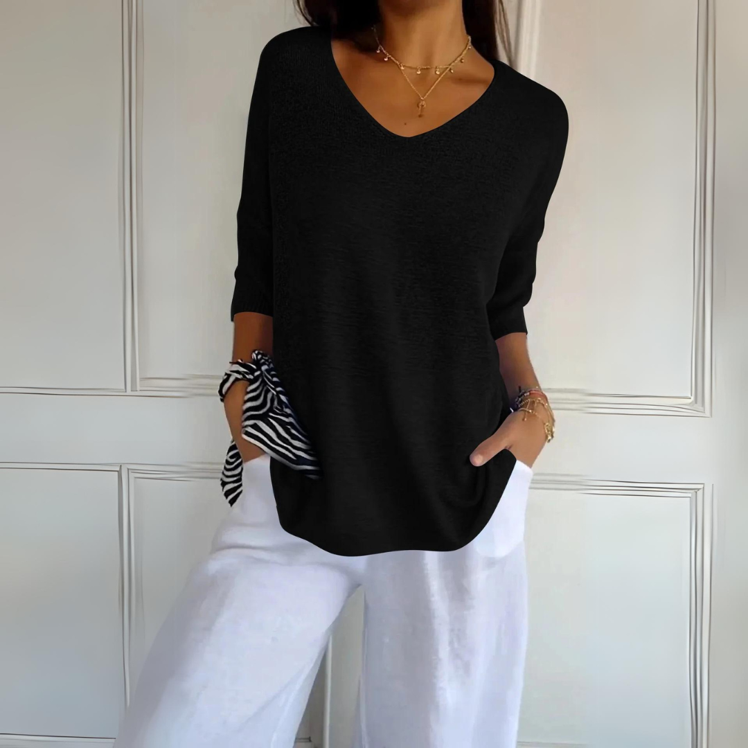 Léonie | Pull décontracté avec Tissu de Qualité et Silhouette Flatteuse pour Femmes