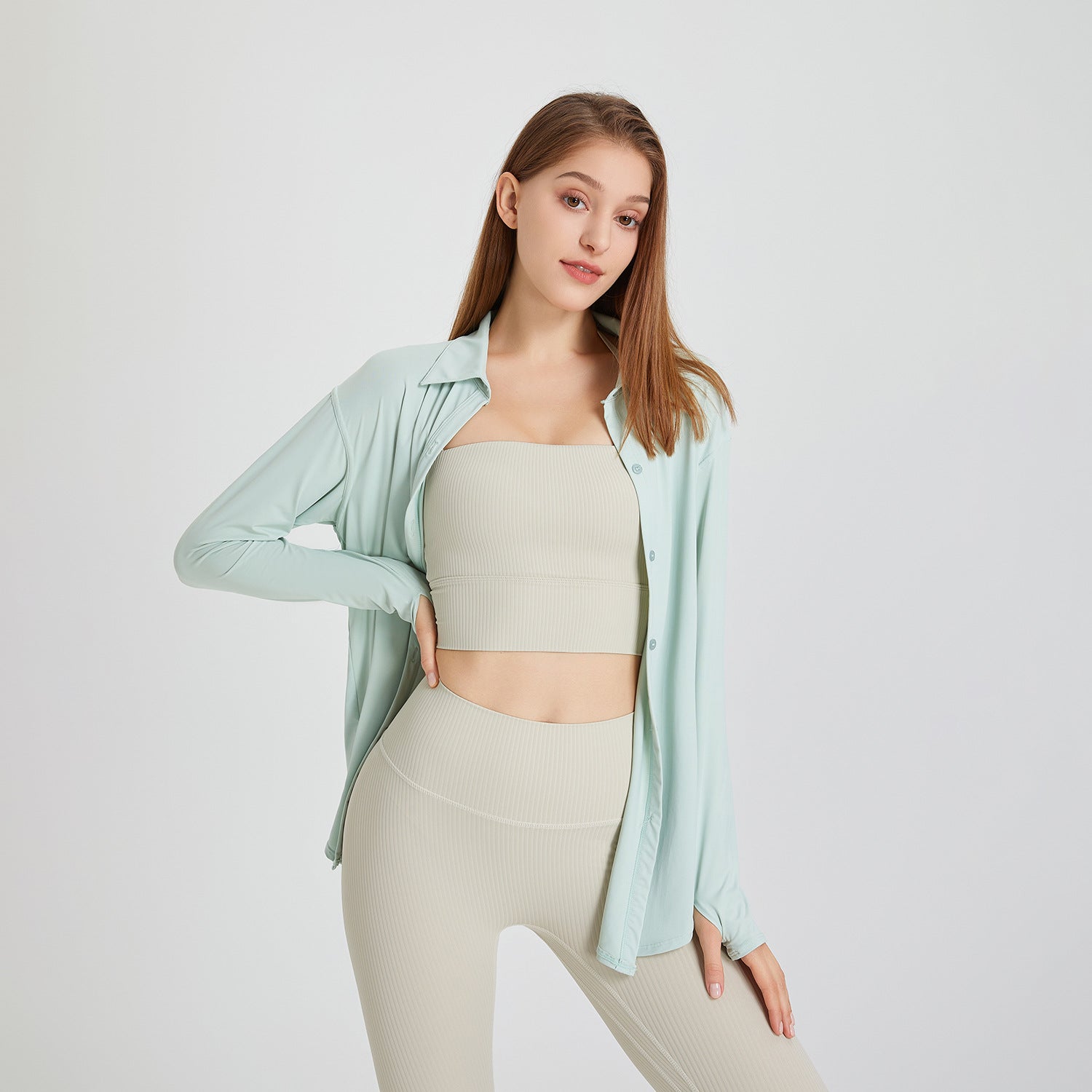Lunaire | Blouse d'entraînement avec Matériaux Respirants et Élégance Contemporaine pour Femmes