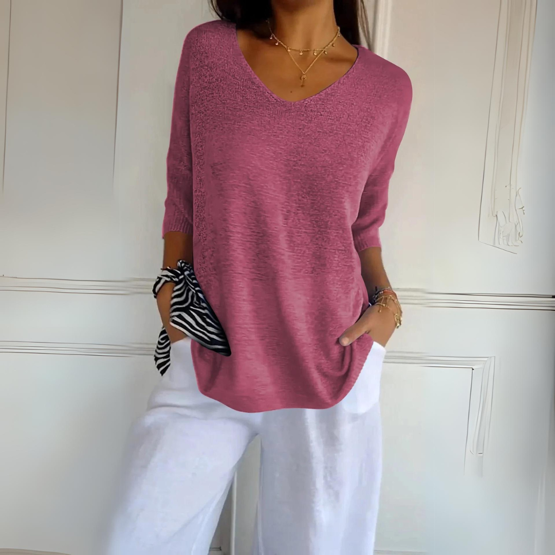 Léonie | Pull décontracté avec Tissu de Qualité et Silhouette Flatteuse pour Femmes