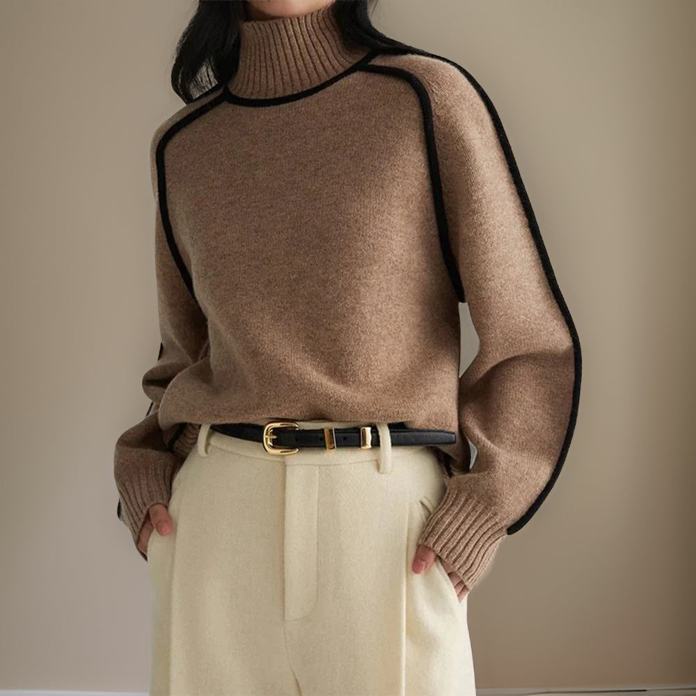 Elara | Pull à col roulé avec Confort et Élégance pour l'Hiver