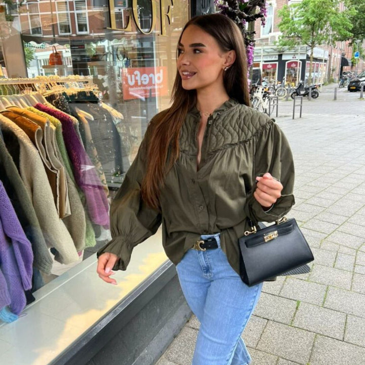 Léonie | Blouse Élégante avec Volants et Confort Durable pour Femmes