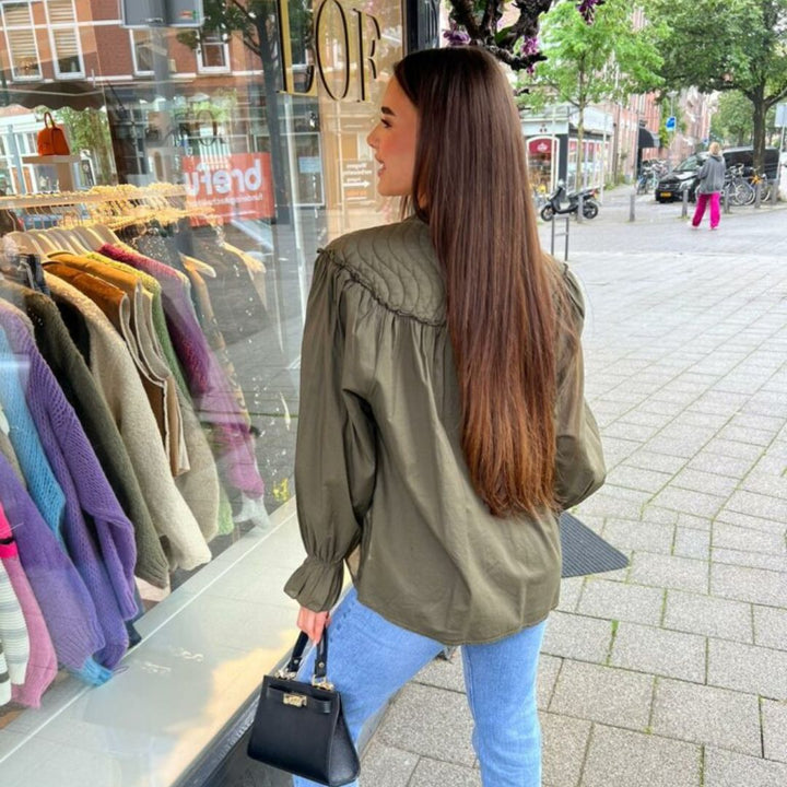 Léonie | Blouse Élégante avec Volants et Confort Durable pour Femmes