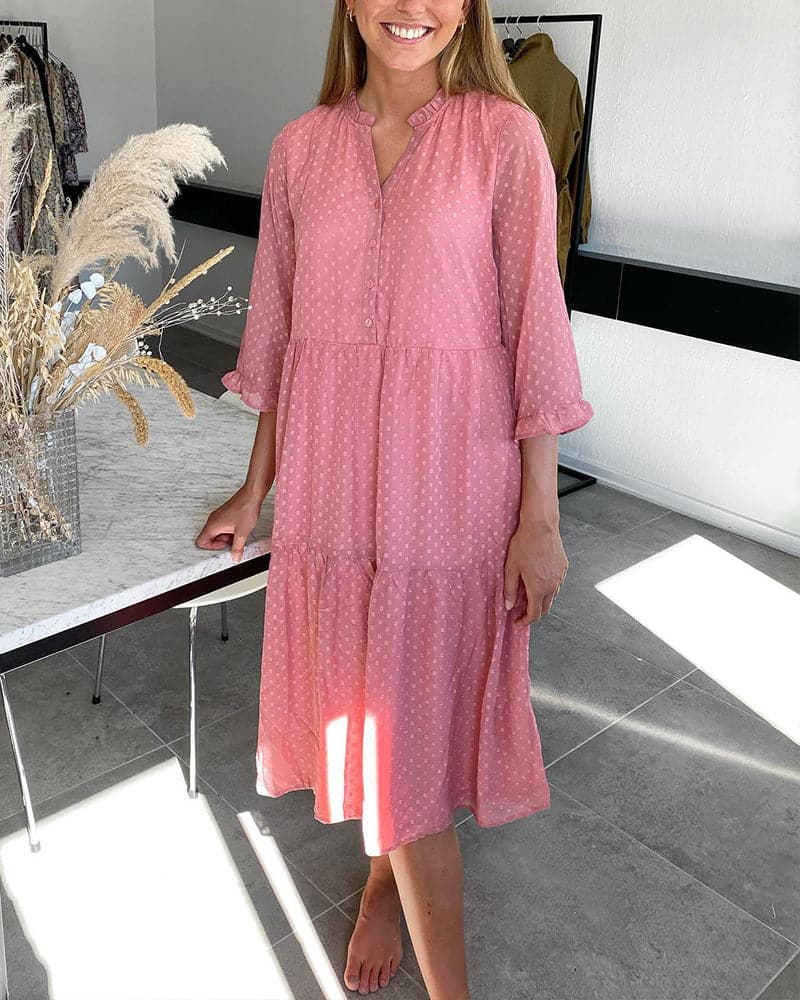 Chloé - Robe volantée imprimé à pois