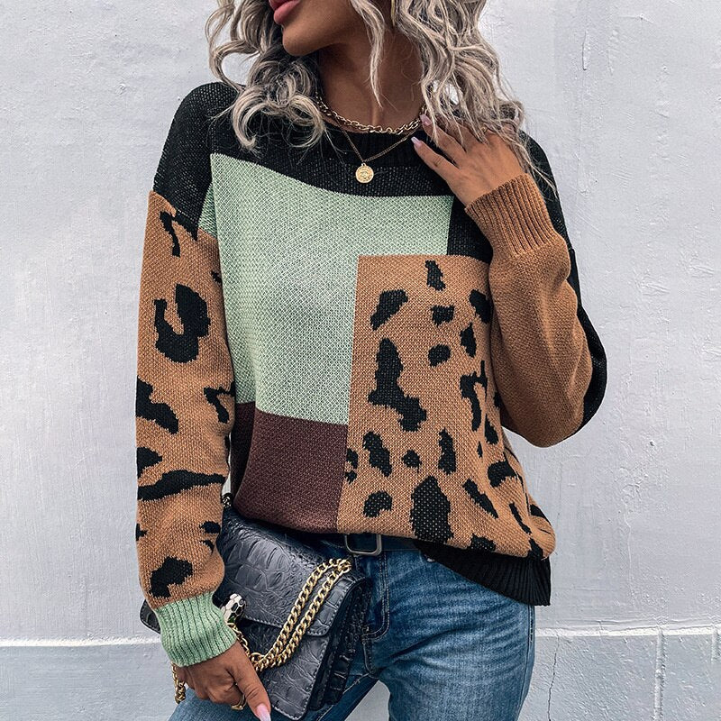 Sienna | Pull Léopard avec Style Décontracté et Confort Optimal pour Femmes