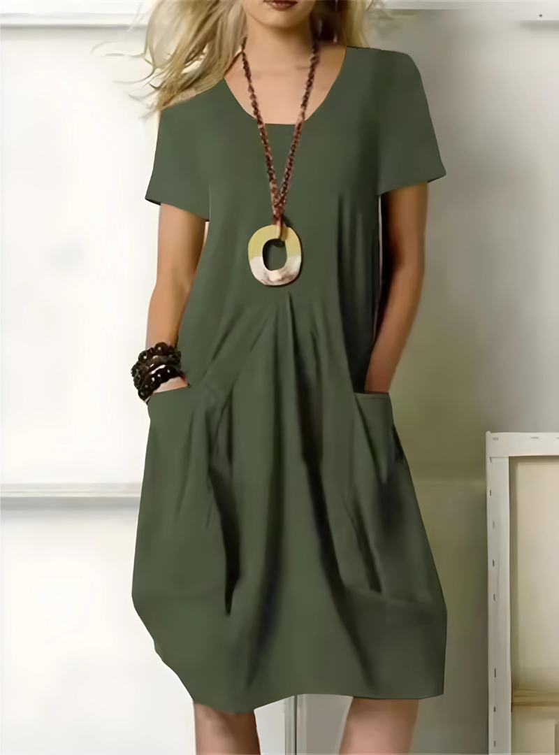 Léonore | Robe élégante avec Confort et Poches pour Femmes Modernes