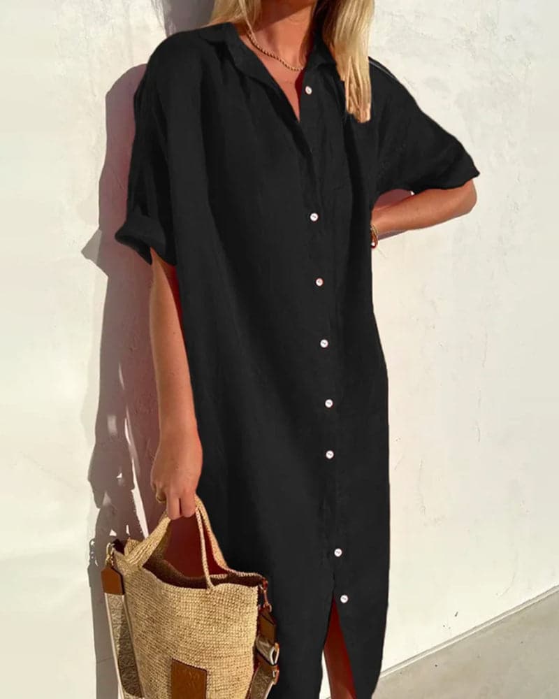 Linnea - Robe d'été élégante avec boutons