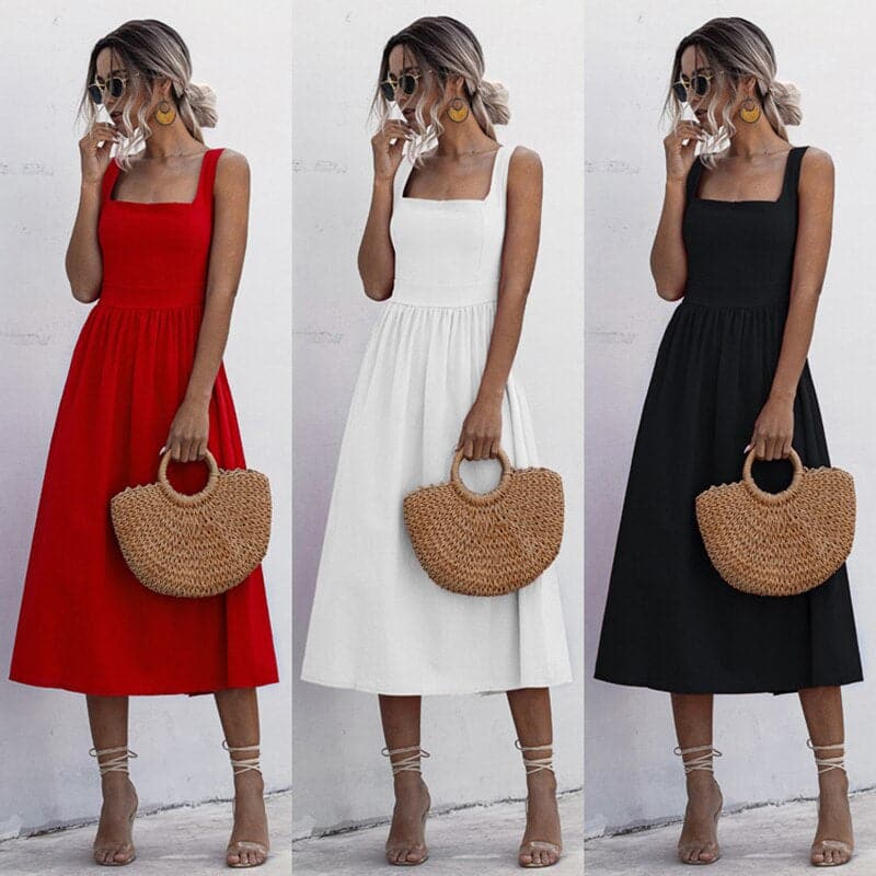 Lara - Élégante robe sans manches pour l'été