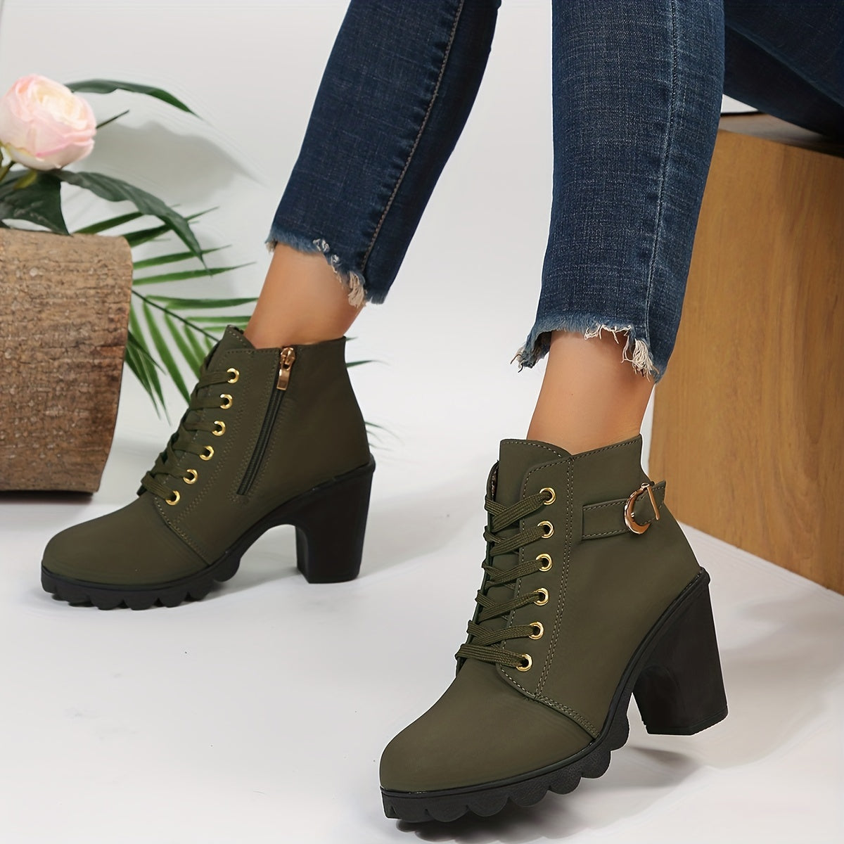 Ruthalia - Bottes à talons élégantes pour femmes