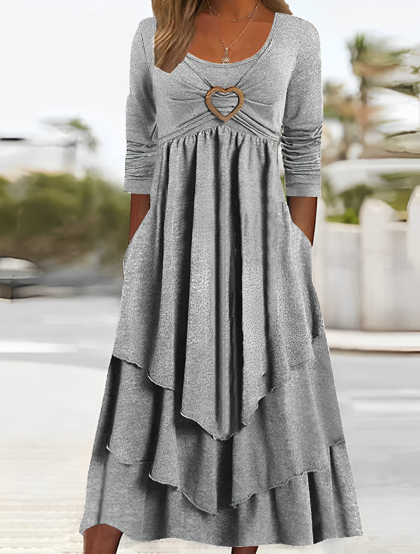 Elvy - Robes décontractées pour femmes automne printemps