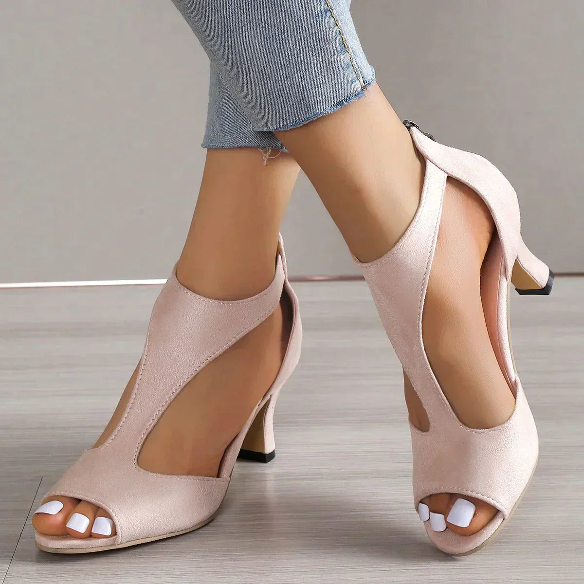Maisie - Confortables talons hauts en cuir