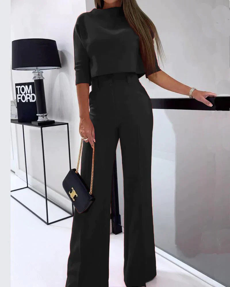 Soleil | Ensemble Pantalon et Chemisier avec Tissu Doux et Élégant pour Femmes
