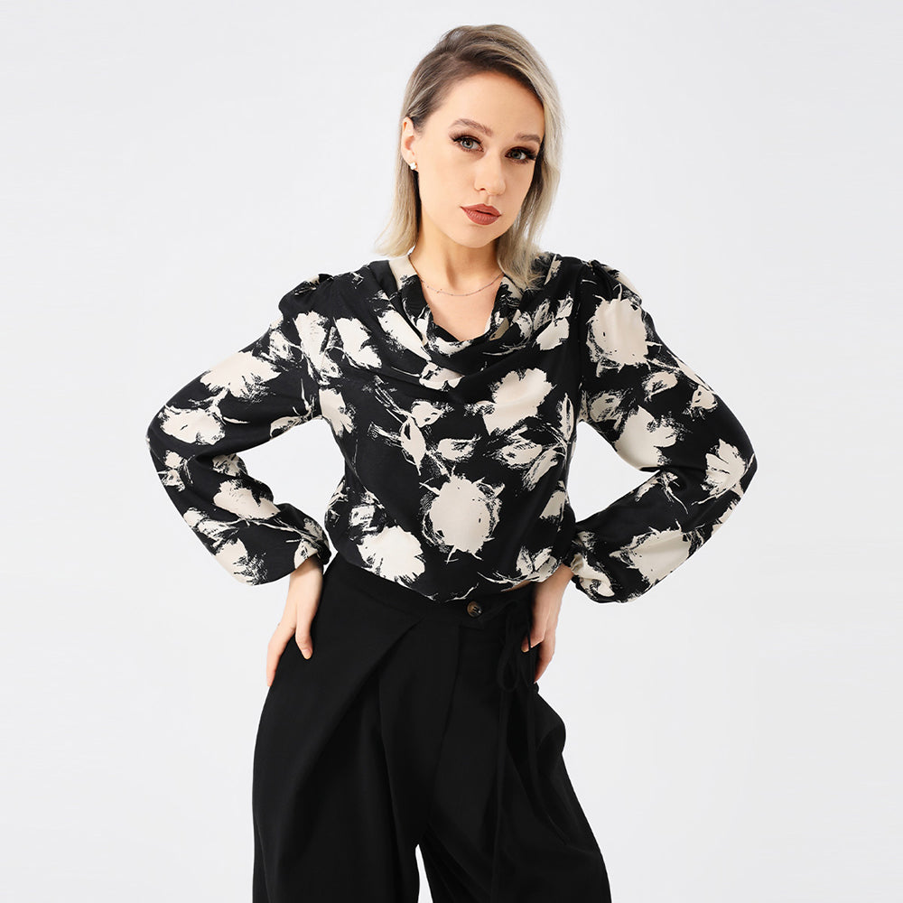 Mélodie | Blouse Élégante avec Imprimé Chic et Confort Optimal pour Femmes