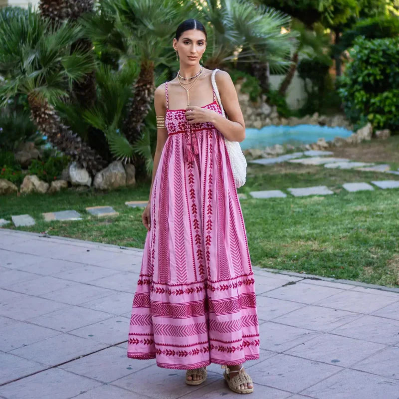 Soleil | Robe d'Été avec Tissus de Haute Qualité et Motifs Variés pour Femmes