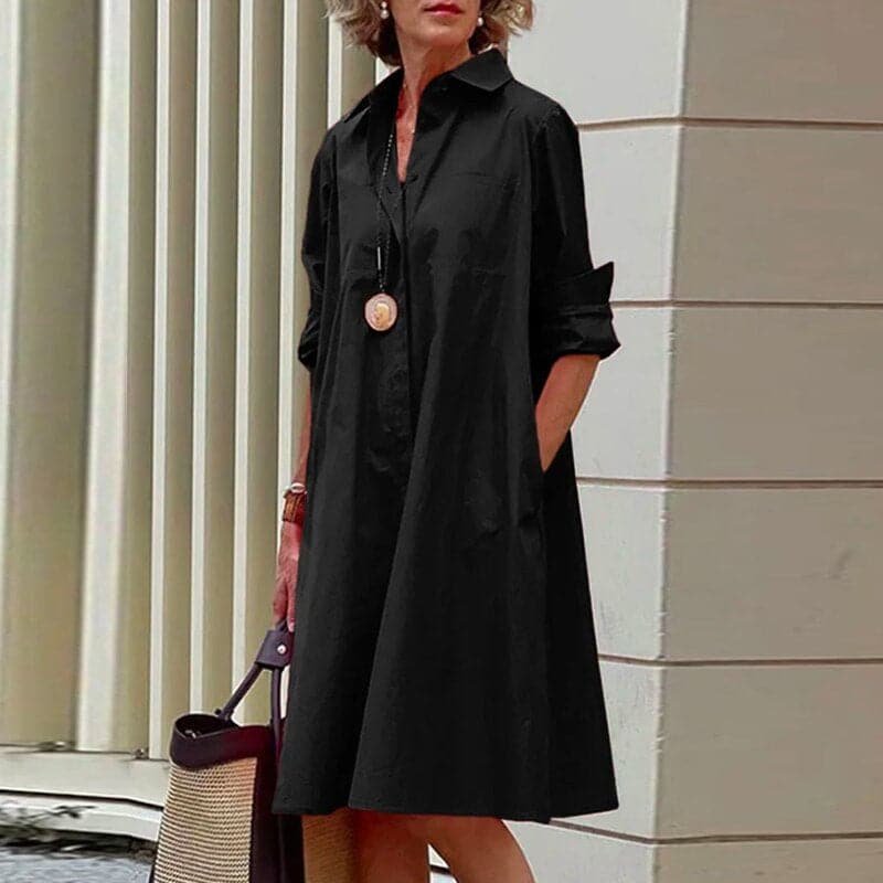 Jonna - Magnifique robe chemisier ample pour les journées chaudes