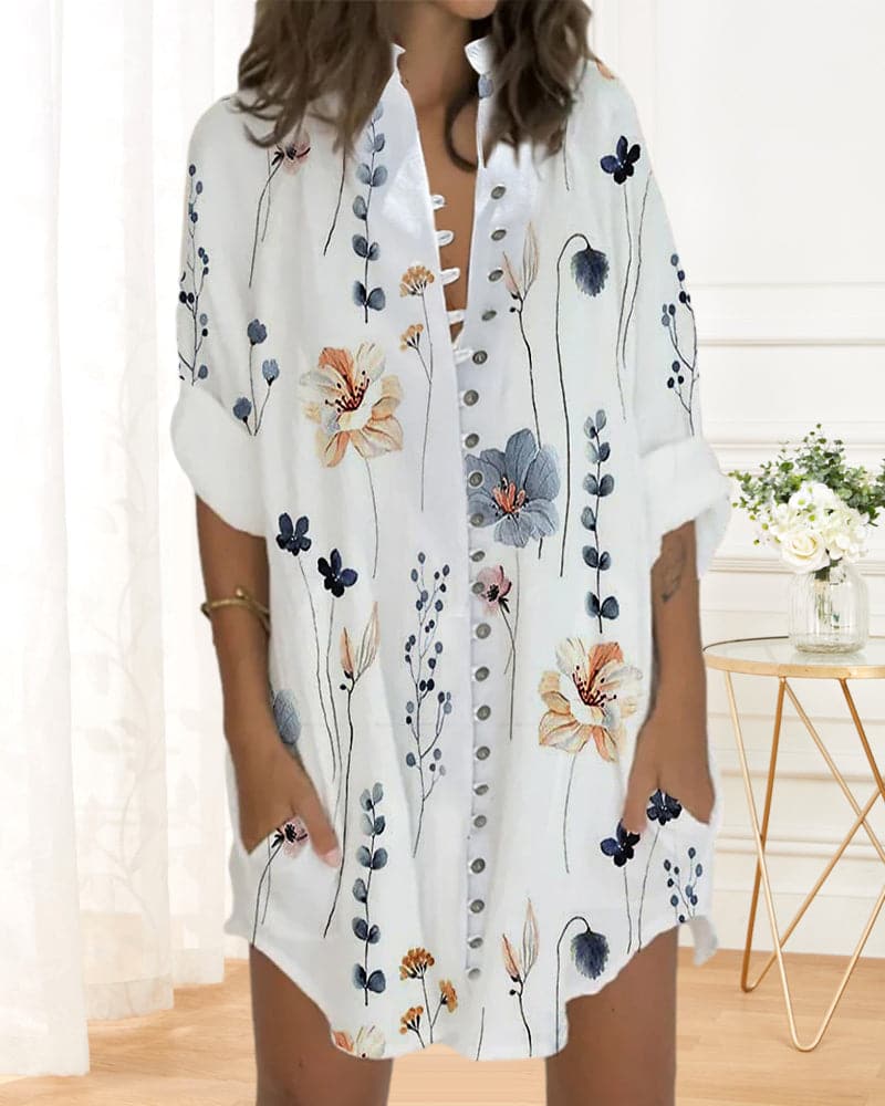 Selina - Robe décontractée à imprimé fleuri
