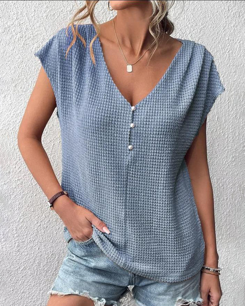 Léonie | Top avec Perles Élégantes et Coupe Légère pour Femmes