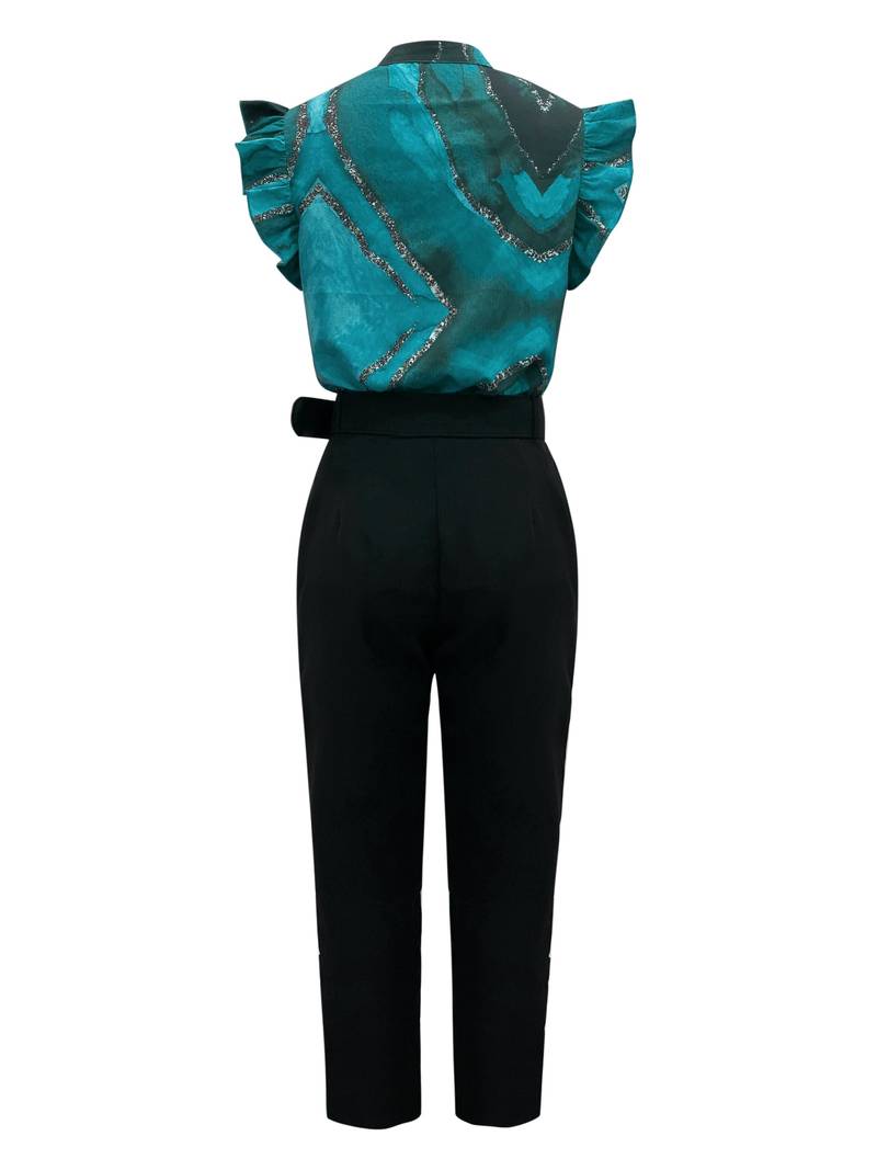 Isadora | Ensemble Pantalon et Chemisier avec Tissu Doux et Élégant pour Femmes