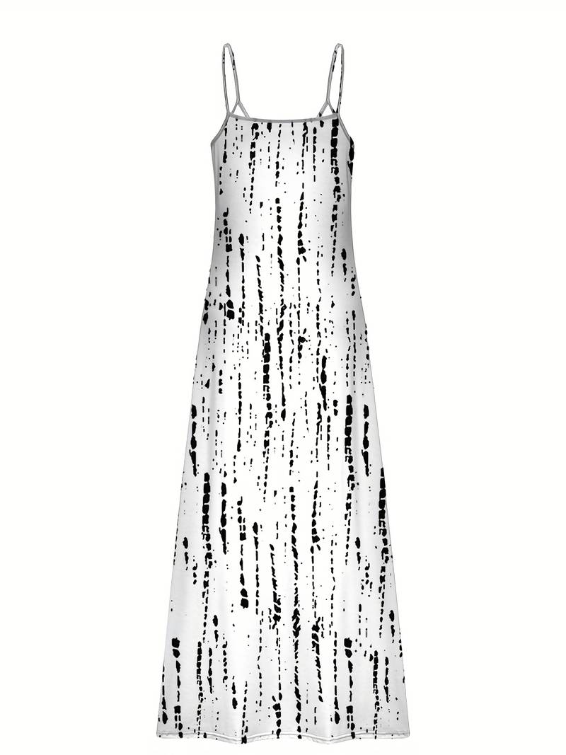 Émilie - Dye Robe spaghetti rayée
