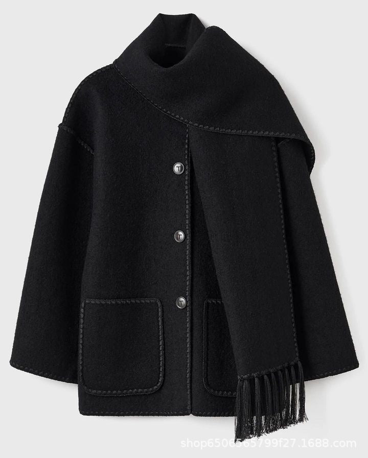 Lysandra | Veste avec Écharpe Élégante et Confortable pour Femmes