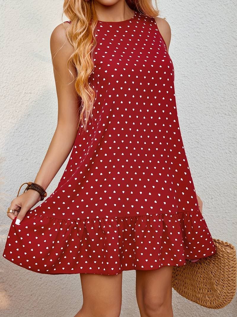 Naomi - Robe courte de qualité supérieure à motif à pois