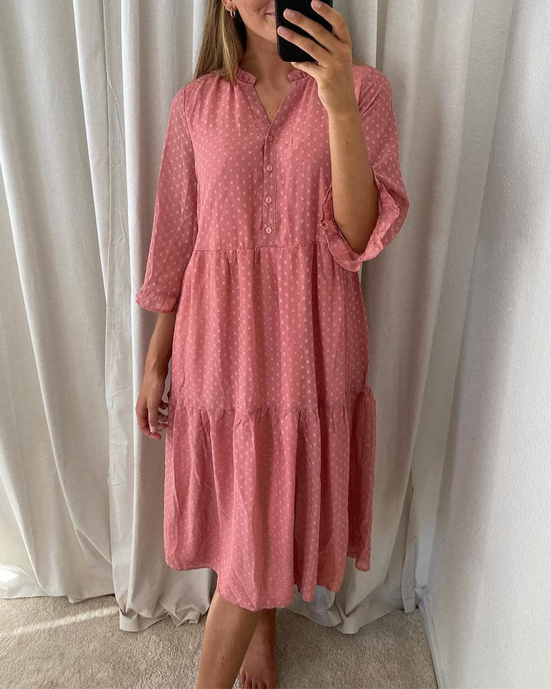 Chloé - Robe volantée imprimé à pois