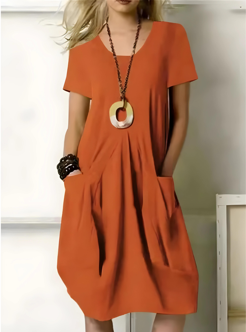 Léonore | Robe élégante avec Confort et Poches pour Femmes Modernes