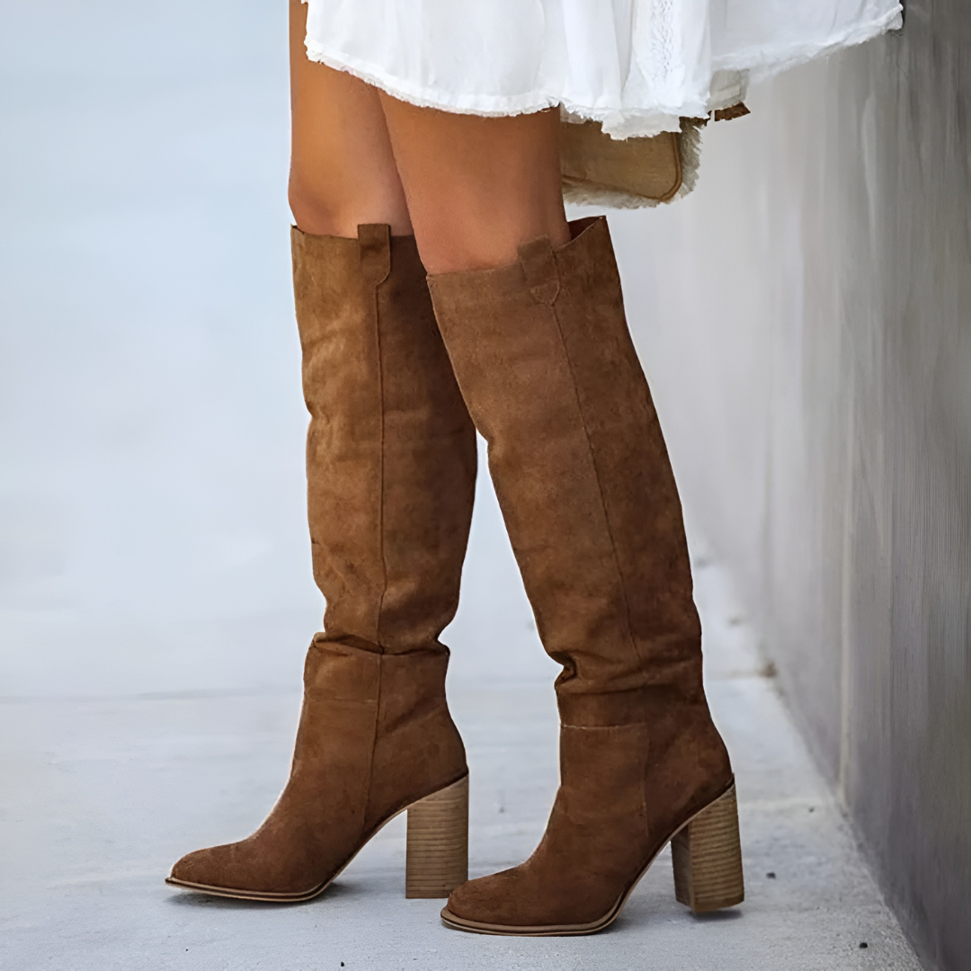 Tenley - Bottes classiques en cuir pour femmes
