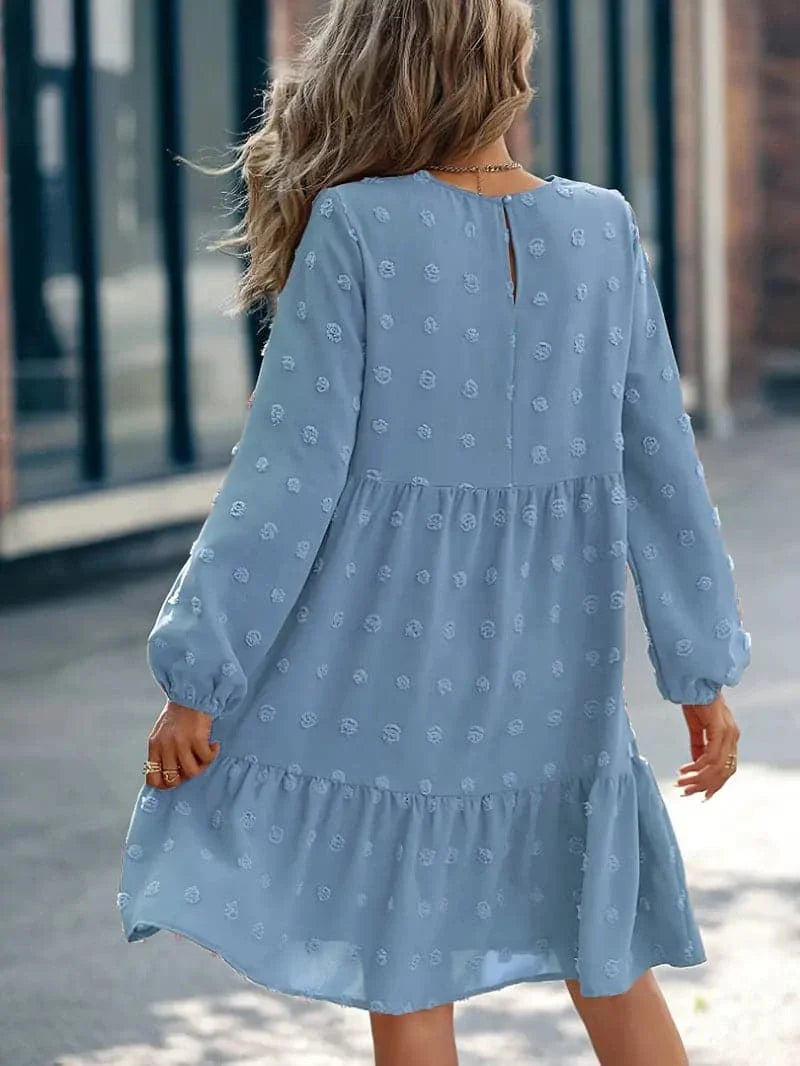 Lilli - Magnifique robe superposée à manches longues