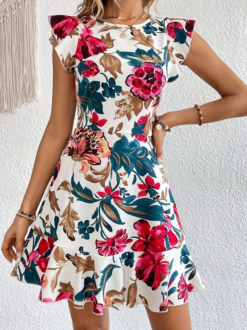 Kara - Robe fleurie coupe moderne