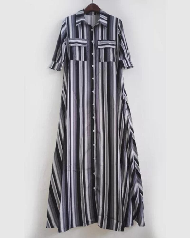 Raphaella - Robe longue rayée aux belles couleurs