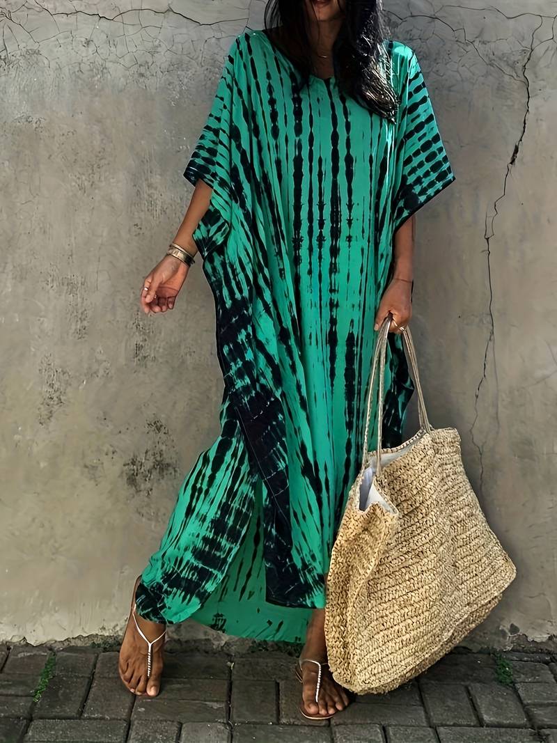 Amara | Robe Kaftan Oversize avec Tissus de Haute Qualité et Motifs Variés pour Femmes