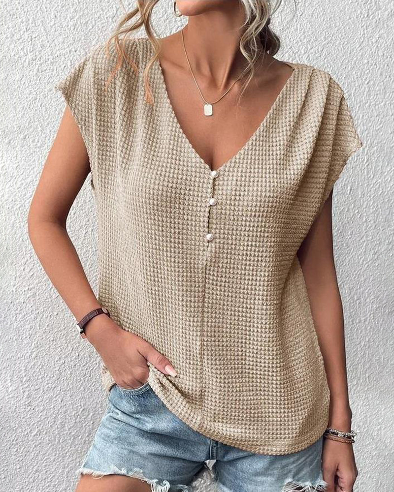 Léonie | Top avec Perles Élégantes et Coupe Légère pour Femmes